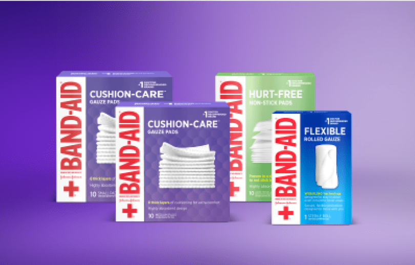 Assortment of Band-Aid® Brand Gauze & Wound Pad Products